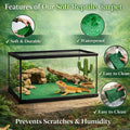 HERCOCCI 2 Pack Reptile Carpet, 39’’ x 20’’ Terrarium Bedding Substrate Liner Reptile Cage Mat Tank Accessories for Bear