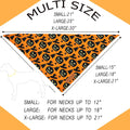 Realeaf Halloween Dog Bandanas 2 Pack, Pumpkin and Spider Web Bibs, Triangle Reversible Fall Pet Scarf, Premium Durable 