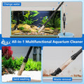 AQQA Gravel Vacuum for Aquarium Siphon - Adjustable Flow Fish Tank Cleaner