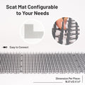 Petfolio 10 Pack Extra Large Cat Scat Mat for Cats - Cat Spike Mat 16.5 x 13.4 Inch with 1 Inch Spikes is Perfect to Keep Cats Away Indoor and Outdoor
