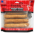 Frankly Pet Original Bacon Flavored Mega Beefy Chew Sticks for Dogs - High Protein Collegen Packed - Healthy Dog Treat -