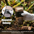 【Metered Dose; ~0.4 g/Press】 Reptile Calcium Powder Mixer, Cricket Keeper Dispenser Feeder, One-Click No-Mess Duster for