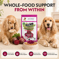 Olewo Original Red Beets for Dogs – Internal Support Dog Food Topper for Skin Sensitivity and Overall Balance, Prebiotic Fiber and Whole Food Nutrients, 1 lb