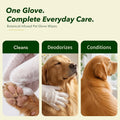 Hypoallergenic Dog & Cat Bathing Glove Wipes, 10 ct