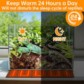 Reptile Heat Pad with Digital Thermostat, Under Tank Terrrarium Heat Mat 16W 8 * 12 Inch, Temperature Controller Heating