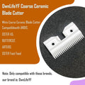 3PCS Ceramic Coarse Replacement Blade Cutter Compatible with Andis 64440