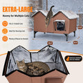 Outdoor Heated Cat House for Outside, Heated Outdoor Cat House Weatherproof