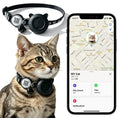 Smart GPS Cat Tracker Collar with QR Code - Waterproof Pet Locator for Small to Large Cats - Compatible with Apple Find My - No Monthly Fees - Advanced Tracking Solution