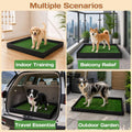 Dog Grass Pad with Tray 32"x22" Dog Potty Grass with 8pc Pee Pads