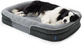 Bedsure XL 360°Oval Bolster Orthopedic Dog Beds Large Sized Dog,42" Grey