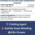 Styptic Powder for Dogs & Cats - Quick Stop Bleeding - 1.5 oz