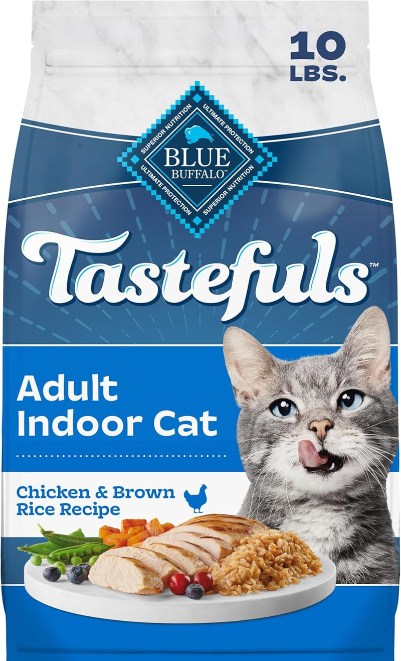 Blue Buffalo Tastefuls Chicken Adult Indoor Dry Cat Food, 10 lb