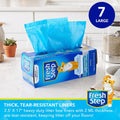 Fresh Step Drawstring Cat Litter Liners, Scented, 2.5 ft x 17 in, 7ct, 3-Pk