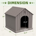 Fancyango Large Dog House for Medium to Large Dogs – Sturdy Waterproof Doghouse for Indoor/Outdoor Use with Air Vents an