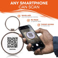 QR Code Dog Tag for Dogs & Cats – Smart Pet ID Tag – Scan to Contact Owner – No Subscription – Lost Pet Protection