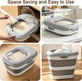 Rice Storage Container, 20 to 50Lbs Collapsible Airtight Rice Container, 30 Lbs Dog Food Storage Container with Wheels, 