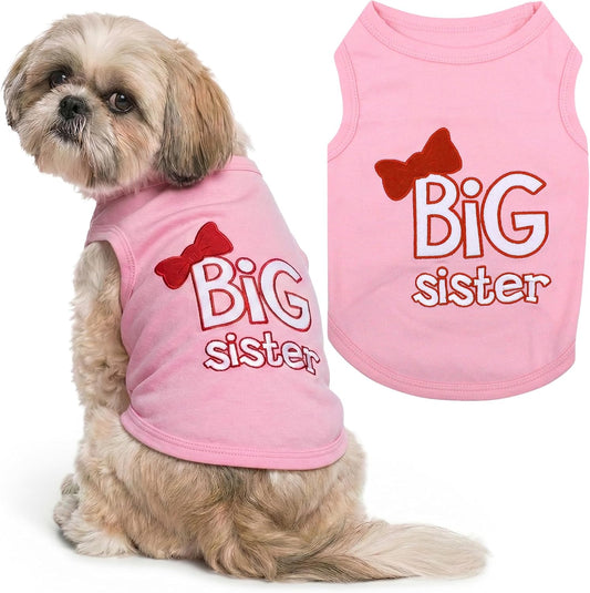 Parisian Pet Dog Shirt – 100% Cotton Shirts for Medium Dogs – Pink Sleeveless Puppy Clothes – Lightweight and Breathable