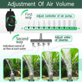 hygger Aquarium Air Pump 10W/15W 0.025Mpa/0.03Mpa Powerful Adjustable Fish Tank Air Pump 4 Outlets Oxygen Aerator for Me