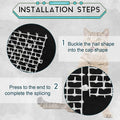 Zopeal 6.5ft Cat Repellent Mat with 8 Ground Stakes 8 Zip Ties, Spikes Deterrent Mat Keep Dog Off Couch for Indoor Outdoor Keep Pet Off Yard Garden, 79 x 12 Inch/1 Roll