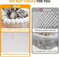 Anywish Cat Desk Bed - Cat Hammock for Desk with Faux Rabbit Fur, 180° Folding Space-Saving, Dual-Sided Reversible for All Seasons, Removable & Washable, Holds Up to 40 lbs – for Home Office Desks