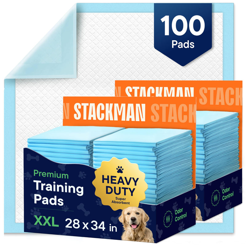 Puppy Pads XL 28x34 [100-COUNT] Dog Pads Extra Large 28