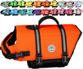 VIVAGLORY Dog Life Vest Rip Stop Dog Swim Vest, L