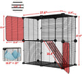 STILLCOVE Small Cat Cage Indoor, with Hammock & Non-Slip Pads