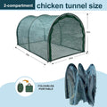 Foldable Chicken Run No Assembly Portable Tunnel for Yard 79 * 30 * 24 in