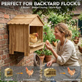 Gold Standard Chicken Nesting Box for Laying Eggs, 3 Pack Wooden Nesting Box for Chickens, Farm House Series Laying Boxe