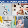 Dog Shower Attachment for Convenient Dog Bath, 3-mode High Pressure Handheld Dog Shower Head, Indoor Shower Dog Wash Sprayer Kit Includes 8.2-Foot Hose, 3-way Diverter, Dog Brush and Adhesive Holder