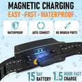 No Shock Bark Collar for Small Dogs 8-40 lbs - Beep & Vibration, Smart Screen, 5 Sensitivity, Anti-False Trigger, Magnet