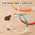 MAXTOOA Cat Toys for Indoor Cats, Chew Ropes 3Pcs & Silvervine Stick 1Pcs with Gall Fruit, Refillable Catnip, Interactive Kitten Toys & Teething Toys, Safe Teeth Cleaning for All Breeds (19.5 Inches)