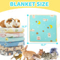 CUSOZWO Guinea Pig Bedding Mat 6 Pack, Soft Fleece Small Pet Blankets