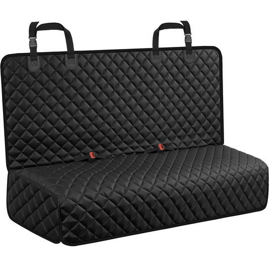 URPOWER Dog Car Seat Cover for Back Seat - Waterproof Non-Slip Car Seat Protector for Dogs Pet, Scratchproof Back Bench Seat Covers for Mid-Size Cars, Mid-Size SUVs, Black