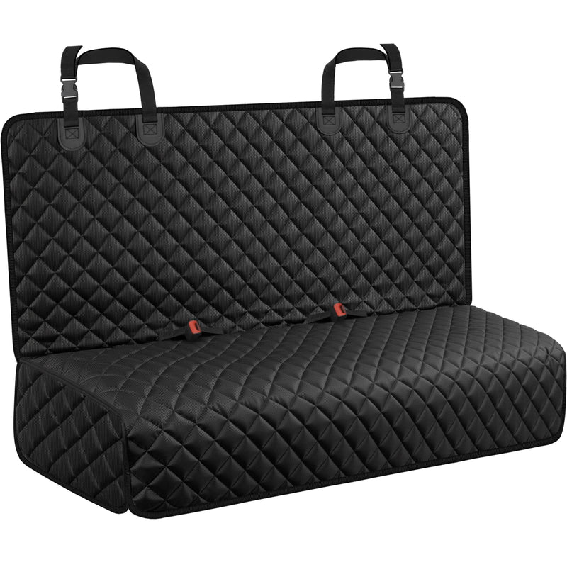 URPOWER Dog Car Seat Cover for Back Seat - Waterproof Non-Slip Car Seat Protector for Dogs Pet, Scratchproof Back Bench Seat Covers for Mid-Size Cars, Mid-Size SUVs, Black
