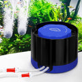 QZQ Aquarium Air Pump, Quiet Fish Tank Air Pump with Dual Outlets, 3W/5W Powerful Adjustable Oxygen Pump with Accessorie