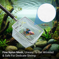 2 Pcs Aquarium Net, Stainless Steel Fish Nets for Aquarium Tiny Fish Tank Net with Extendable Stainless Steel Handle Rou