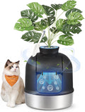 FEANDREA Plant Cat Litter Box Enclosure with Artificial Plant,19.3" L Inch