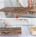 2 Pack 12 x 8 Inch 100% Natural Cork Perch, Bird Cork Seat Boards, Birdcage Bark Decor Accessories for Birds Parakeets Budgie Parrot Cockatiel Hamster Guinea Pig Rat