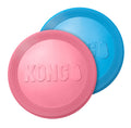 KONG Puppy Flyer - Soft Rubber Flyer Dog Toy - Flying Disc Dog Toy - Gentle Rubber Toy for Growing Puppies - for Small Puppies - Randomly Provided Color