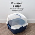IRIS USA Large Front Door Cat Litter Box, Walk-in Entry