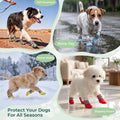 Haloumoning Dog Shoes Mesh Breathable Non-Slip Boots & Paw Protectors