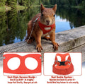 3 Pack Rat Ferret Squirrel Harness and Leash Set, 3 Size Adjustable Soft Leather Small Animal Walking Rope, Anti-Bite Ch