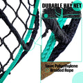 Riakrum 2 Pcs 47 x 20 x 20 Inch Large Square Bale Hay Net Horse