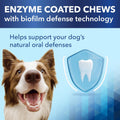 Breakables Clenz-A-Dent Rawhide Dental Chews, 15Ct (Small)