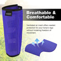 Harrison Howard Loose Fitting Fly Boots UV-Protective Extra Tough Mesh Ventilated Four Fasteners Stay-on Design Protect 