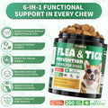 Cudory Flea and Tick Prevention for Dogs Chewables, 200 Soft Chews