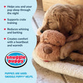 Snuggle Puppy Original Heartbeat Puppy Toy with Real-Feel Pulse & Heat Pack, Calming Sleep Aid for Puppy Anxiety, Crate Training, First Nights & New Puppy Transition - Biscuit Plus 6 Heat Packs