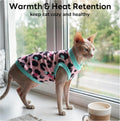 PUMYPOREITY Sphynx Cat Clothes - Soft & Stretchy Sweater Shirt, Pink, XS