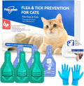 Cat Flea and Tick Drops, 6-Month Supply for Cats & Kittens